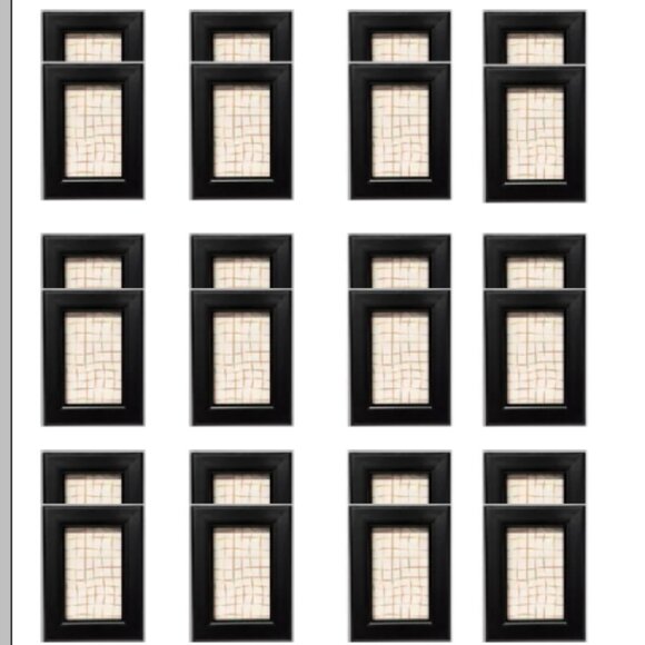 Harbortown 24pk 2"x3" Soft Linear Profile Mini Picture Frames- black. brand new - Picture 1 of 7